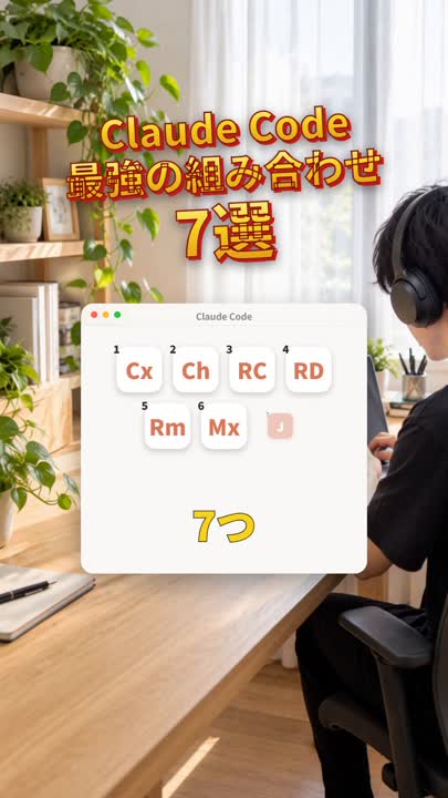 Instagram のリールの見本「Claude Code と組み合わせる道具7選」
